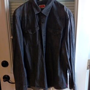 Wrangler Gray Denim Shirt